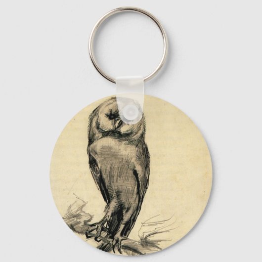 Barn Owl Vanuit het front bekeken door Vincent van Sleutelhanger (Voorkant)