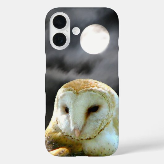 Barn Owl Volle Maan Case-Mate iPhone Case (Achterkant)