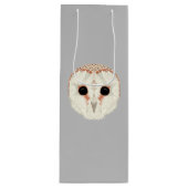 Barn Owl Wine Gift Bag Wijn Cadeautas (Voorkant)
