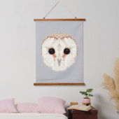 Barn Owl Wood Bovenkant Bosbouw Hangend Wandkleed (Slaapkamer)