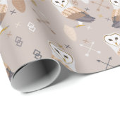 Barn Owls Arrows en Feathers Cadeaupapier (Rol Hoek)