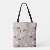 Barn Owls Arrows en Feathers Tote Bag (Achterkant)