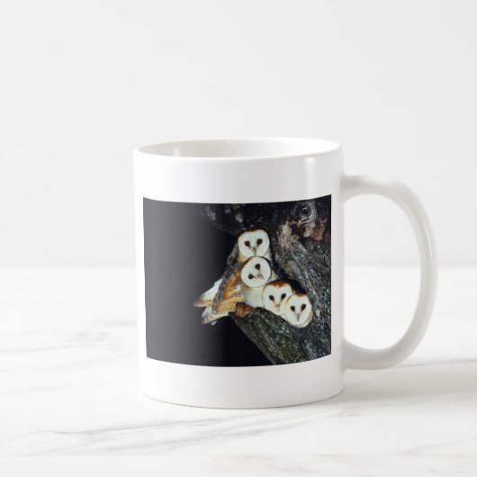Barn Owls in a Tree Koffiemok (Rechts)