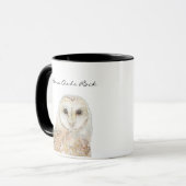 Barn Owls Rock - Waterverf Bird Collectie Mok (Voorkant links)