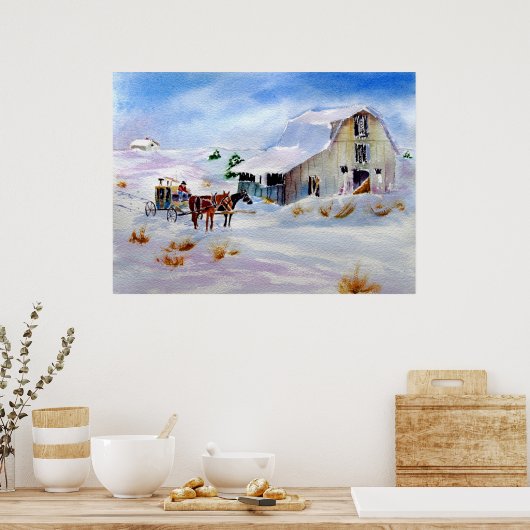 Barn Painting Poster (Keuken)