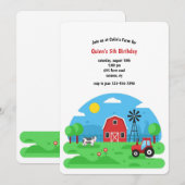 Barn Party Birthday Kaart (Voorkant / Achterkant)