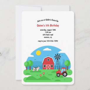 Barn Party Birthday Kaart