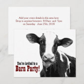 Barn Party - Landstijl samenvoegen Kaart (Voorkant / Achterkant)