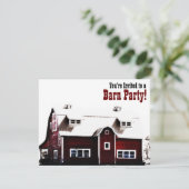 Barn Party - Landstijl samenvoegen Kaart (Staand voorkant)