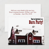 Barn Party - Landstijl samenvoegen Kaart (Voorkant / Achterkant)