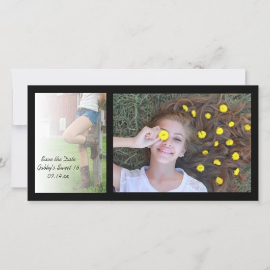 Barn Party Sweet 16 Birthday Save the Date (Voorkant)
