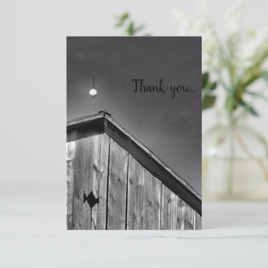 Barn Peak Tegen de hemel Bedankkaart (Staand voorkant)