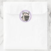 Barn Praat Paarse Sticker (Tas)