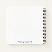 Barn Quilt Block Notebook in Pinks and Purples Notitieboek (Achterkant)