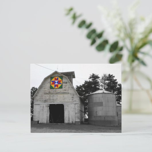 Barn Quilt Briefkaart (Staand voorkant)