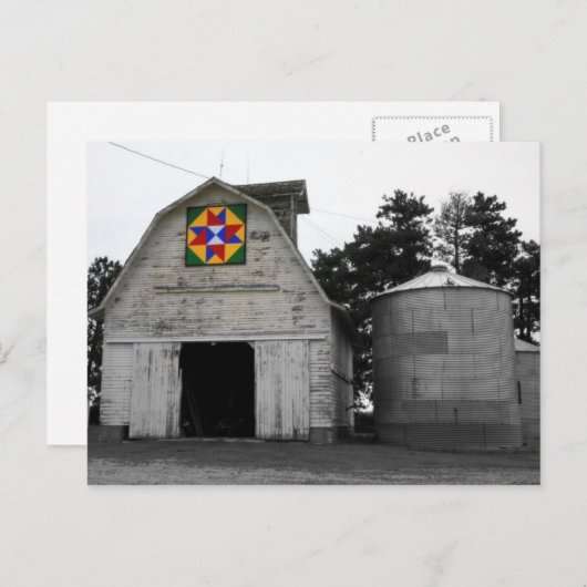 Barn Quilt Briefkaart (Voorkant / Achterkant)