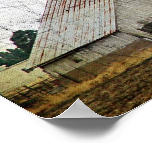 Barn Quilt Grunge Poster (Hoek)