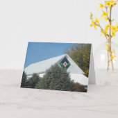 Barn Quilt Kaart (Gele Bloem)