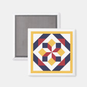 Barn Quilt Magnet (Voorkant / Achterkant)