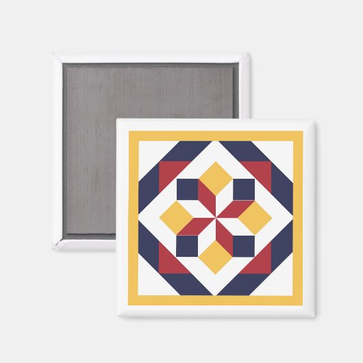 Barn Quilt Magnet (Voorkant / Achterkant)