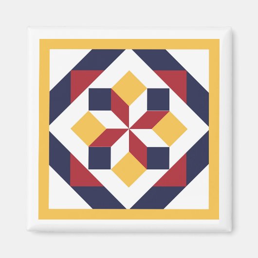 Barn Quilt Magnet (Voorkant)