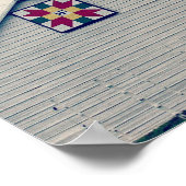 Barn Quilt met letters Poster (Hoek)