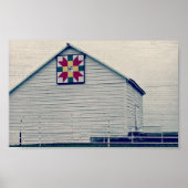 Barn Quilt met letters Poster (Voorkant)
