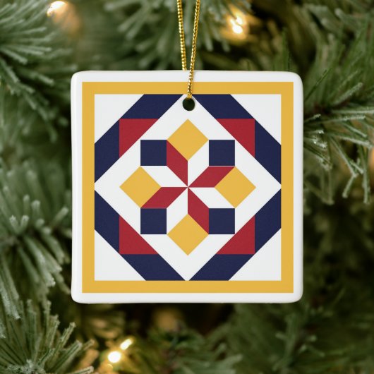 Barn Quilt Ornament (Boom)