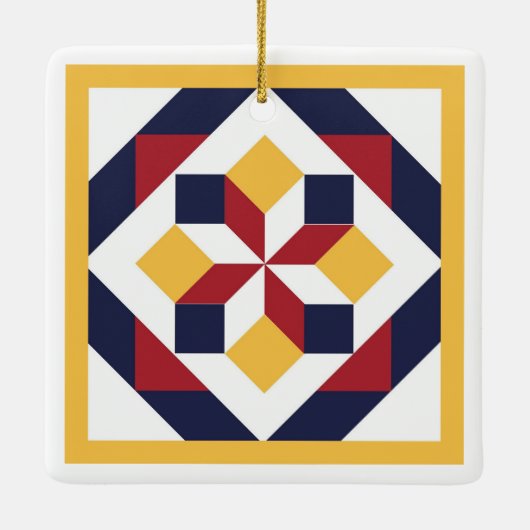 Barn Quilt Ornament (Achterkant)