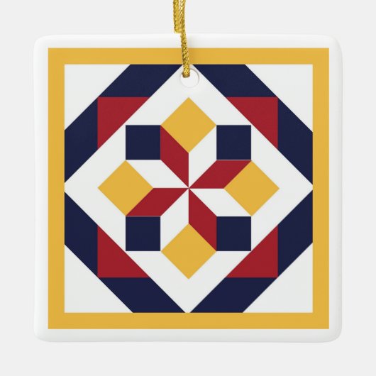 Barn Quilt Ornament (Voorkant)