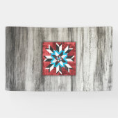 Barn Quilt Star 1 Spandoek (Horizontaal)