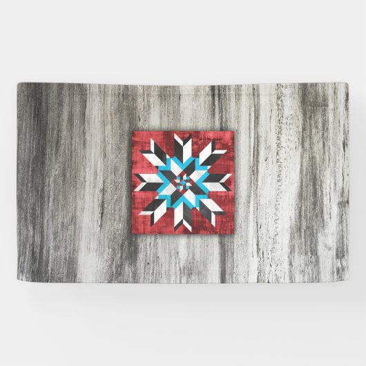 Barn Quilt Star 1 Spandoek (Horizontaal)