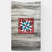 Barn Quilt Star 1 Spandoek (Verticaal)