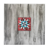 Barn Quilt Star 1 Tegeltje (Voorkant)