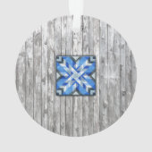 Barn Quilt Star 5 Ornament (achterkant)