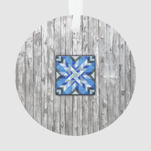 Barn Quilt Star 5 Ornament (achterkant)