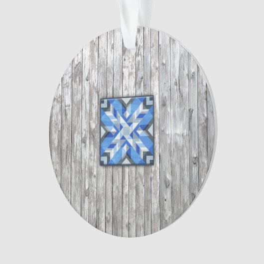 Barn Quilt Star 5 Ornament (voorkant)