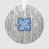 Barn Quilt Star 5 Ornament (voorkant)