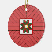 Barn Quilt Star 7 Keramisch Ornament (Links)