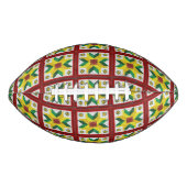 Barn Quilt Star 8-patroon American Football (Voorkant)