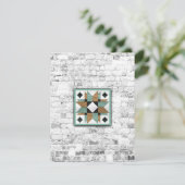 Barn Quilt Star 9 Bedankkaart (Staand voorkant)