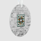 Barn Quilt Star 9 Ornament (voorkant)