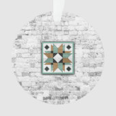 Barn Quilt Star 9 Ornament (voorkant)