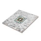 Barn Quilt Star 9 Tegeltje (Zijkant)