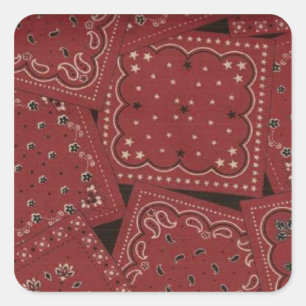 Barn Red Bandana Stickers
