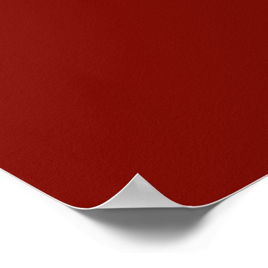 Barn Red (solid color)  Poster (Hoek)