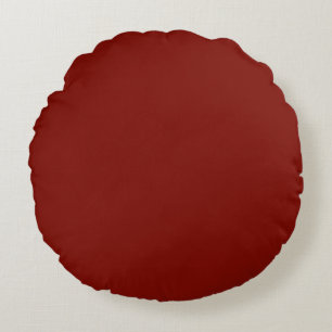 Barn Red (vaste kleur) Rond Kussen