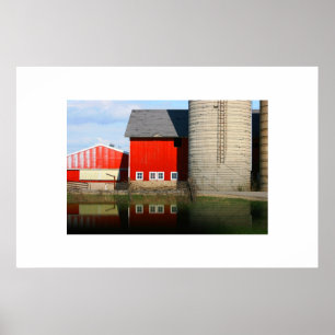 Barn Reflections Poster