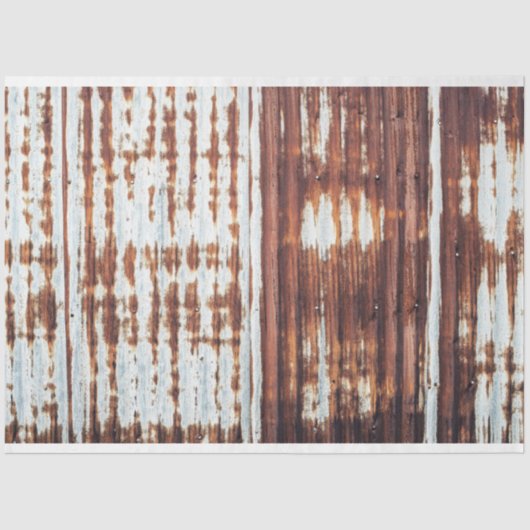  Barn Roof Corrugated Tin Tissuepapier (Voorkant)