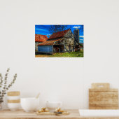 Barn Rural Boerderij Life Scene Poster Print (Keuken)